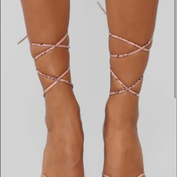 COPY - Pink Snake Heels - Picture 2 of 7